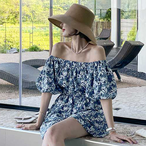 TDN-0264  여름 바캉스 내추럴 쉬폰 점프 슈트 